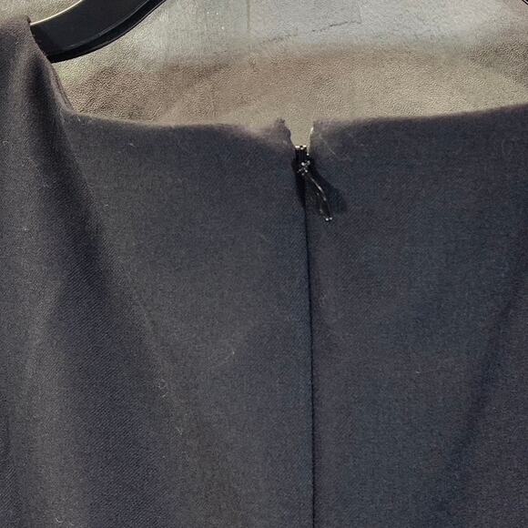 J.CREW Women's Black Solid Crewneck Short Sleeve Dress SZ 10 - Picture 5 of 9